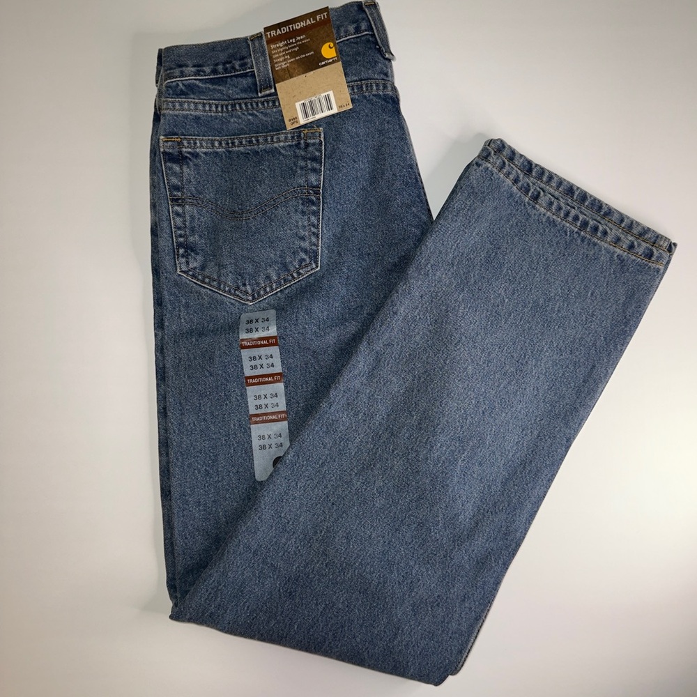 Carhartt Men's Traditional Fit Jeans | Straight Leg | 38x34